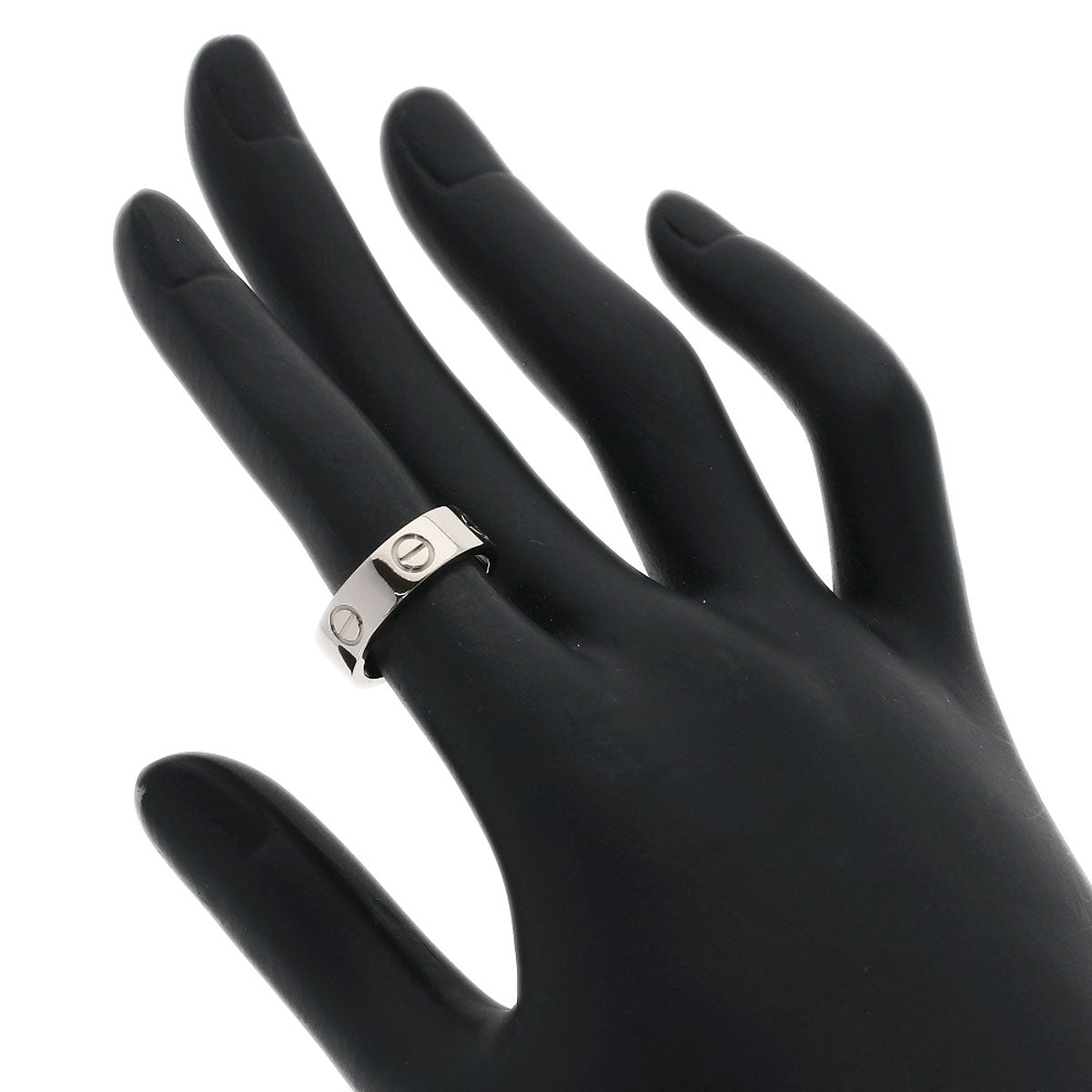 CARTIER love ring #49 Ring K18 White Gold Ladies [Used]