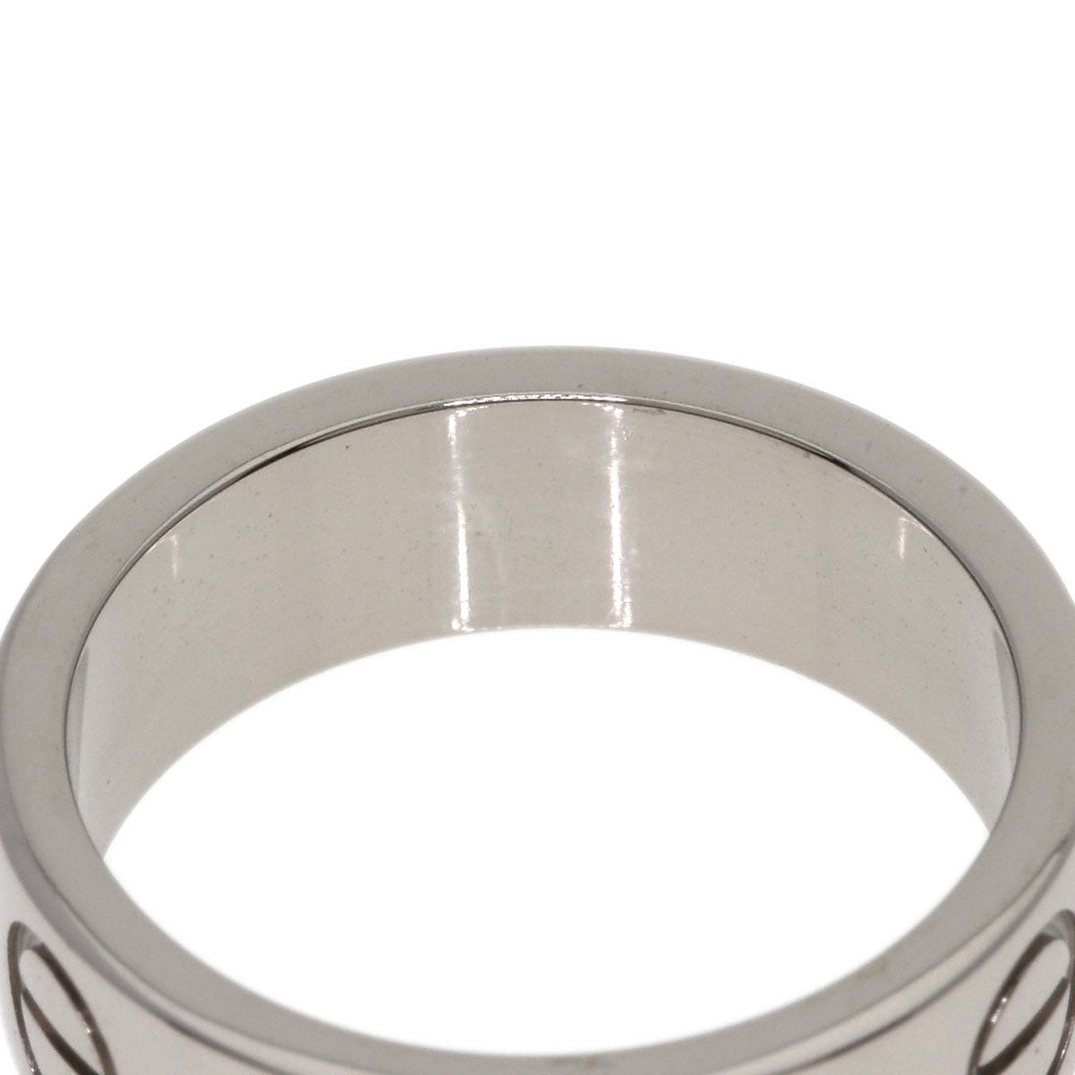 CARTIER love ring #49 Ring K18 White Gold Ladies [Used]