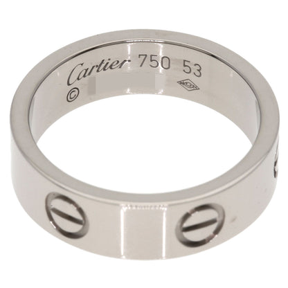 CARTIER love ring #53 Ring K18 White Gold Ladies [Used]