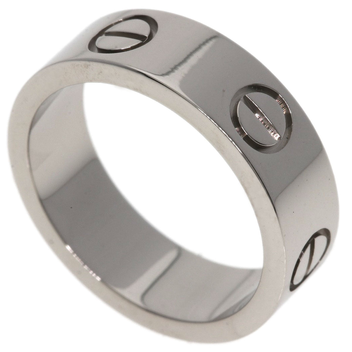 CARTIER love ring #49 Ring K18 White Gold Ladies [Used]