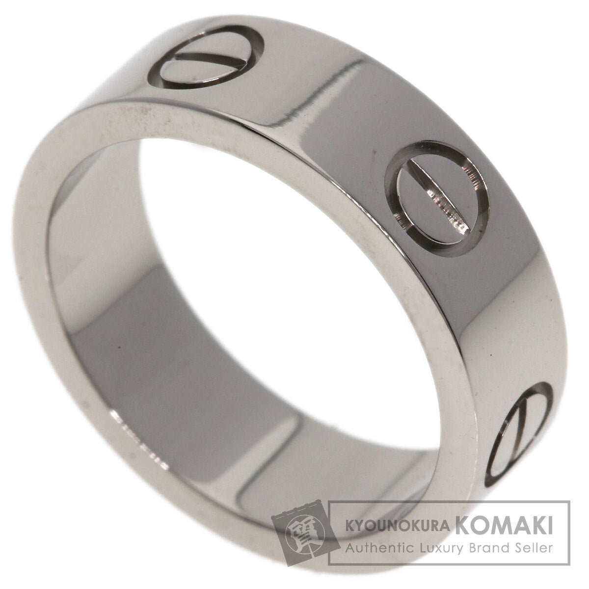CARTIER love ring #49 Ring K18 White Gold Ladies [Used]