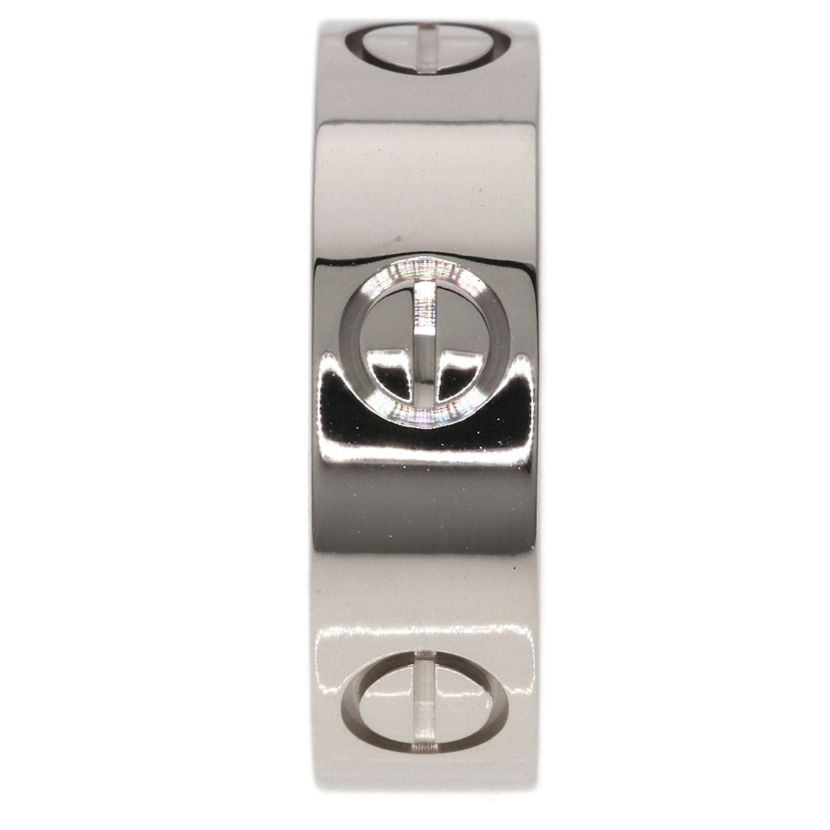 CARTIER love ring #49 Ring K18 White Gold Ladies [Used]