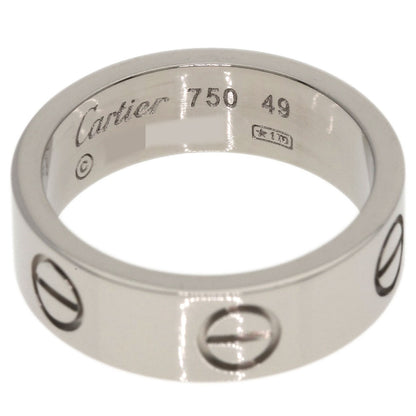 CARTIER love ring #49 Ring K18 White Gold Ladies [Used]