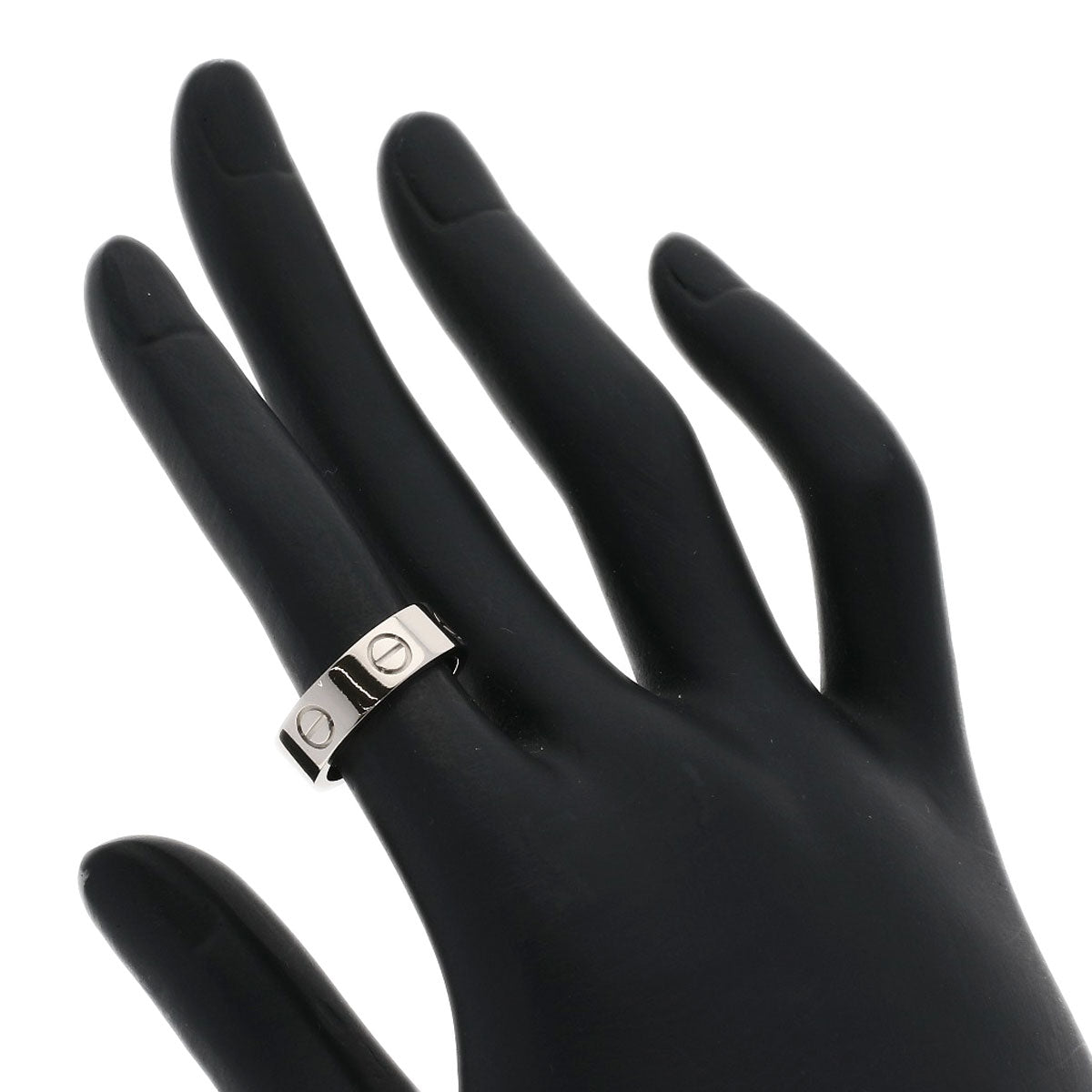 CARTIER love ring #49 Ring K18 White Gold Ladies [Used]