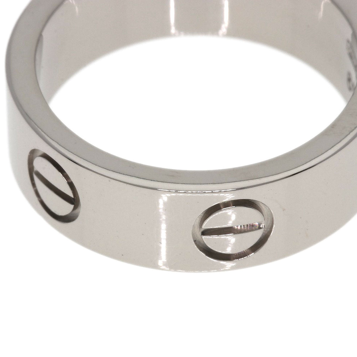 CARTIER love ring #49 Ring K18 White Gold Ladies [Used]