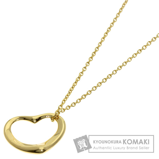 TIFFANY&Co. Open heart Necklace K18 Yellow Gold Ladies [Used]