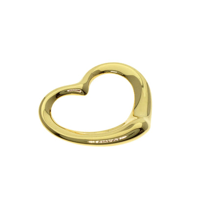 TIFFANY&Co. Open heart Pendant top K18 Yellow Gold Ladies [Used]