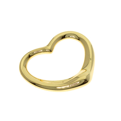 TIFFANY&Co. Open heart Pendant top K18 Yellow Gold Ladies [Used]