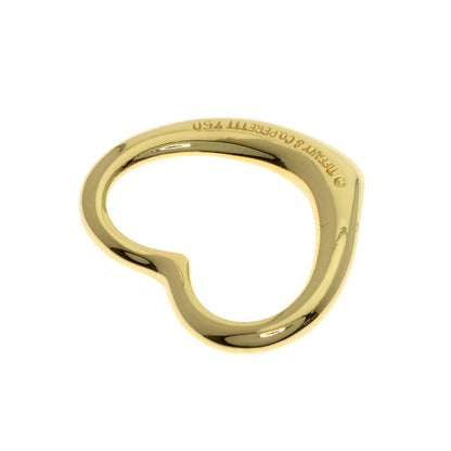 TIFFANY&Co. Open heart Pendant top K18 Yellow Gold Ladies [Used]