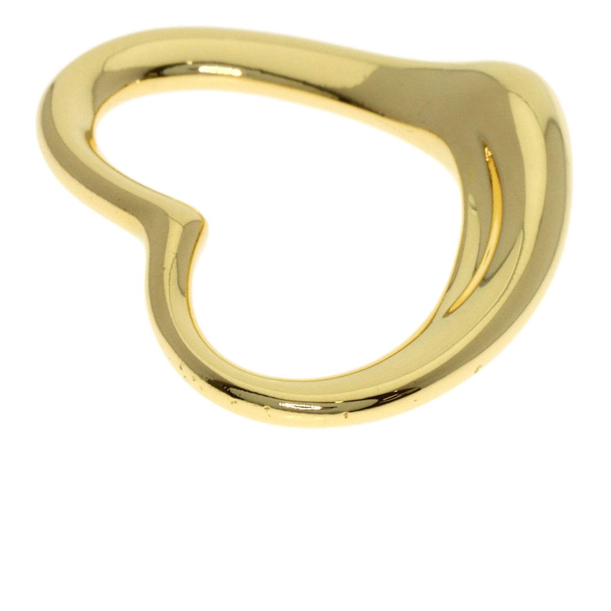 TIFFANY&Co. Open heart Pendant top K18 Yellow Gold Ladies [Used]