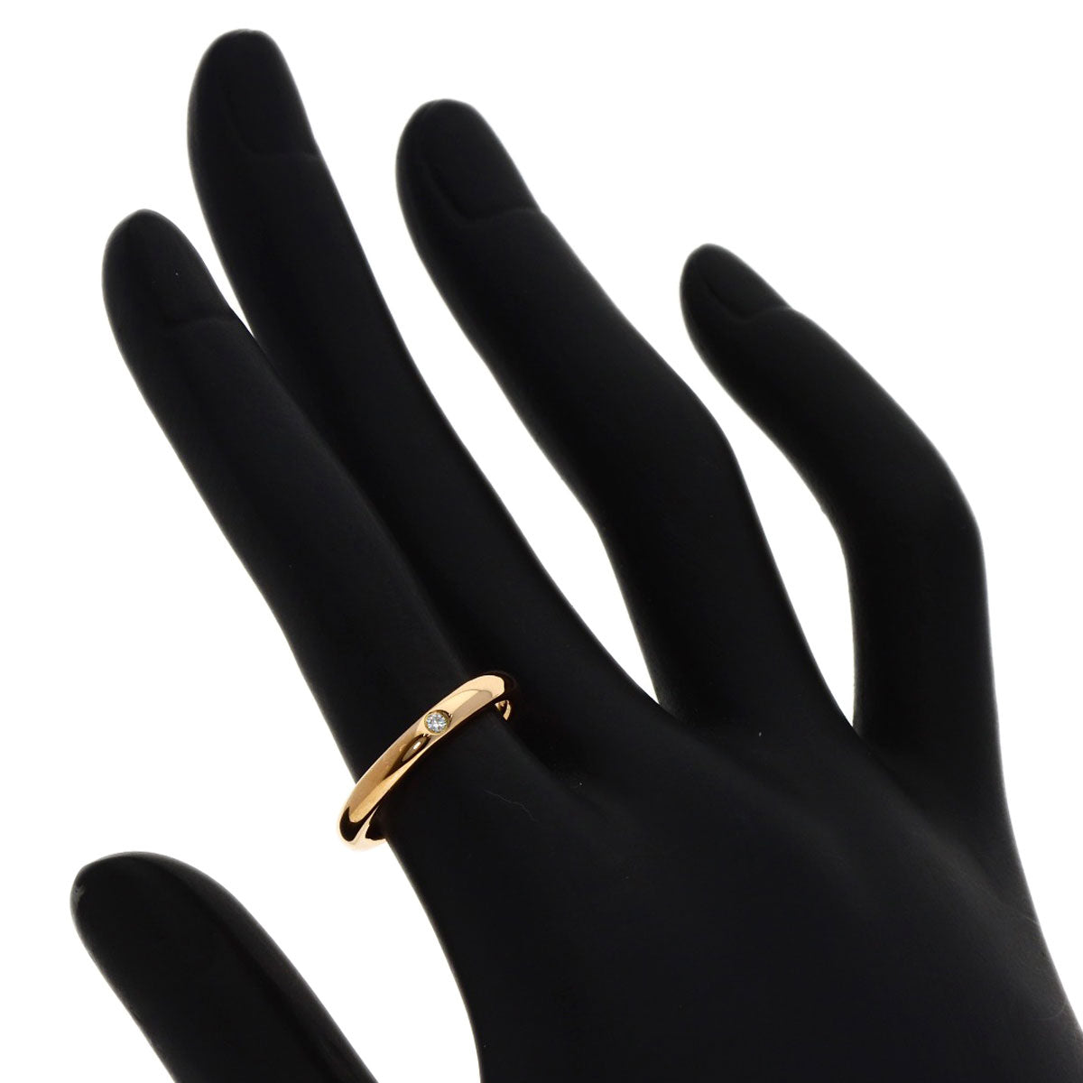 TIFFANY&Co. Wedding 1P Diamond Ring K18 Pink Gold Ladies [Used]