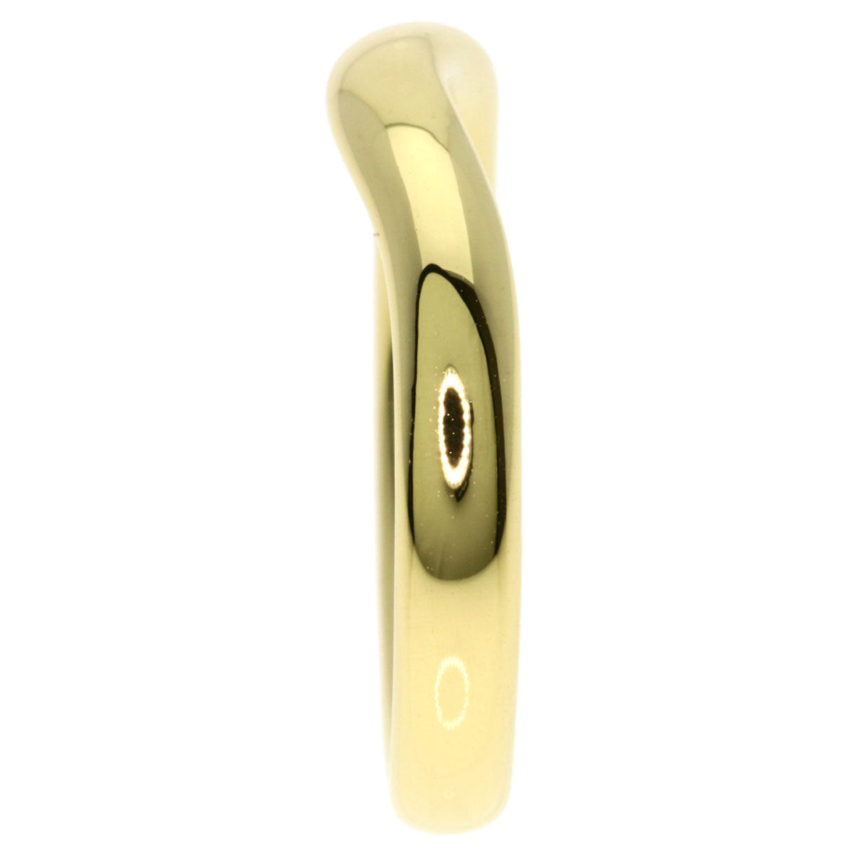 TIFFANY&Co. Curved band Ring K18 Yellow Gold Ladies [Used]