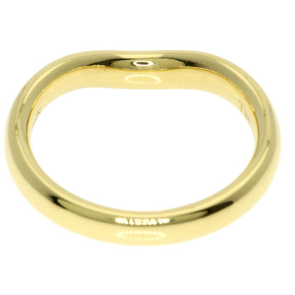TIFFANY&Co. Curved band Ring K18 Yellow Gold Ladies [Used]