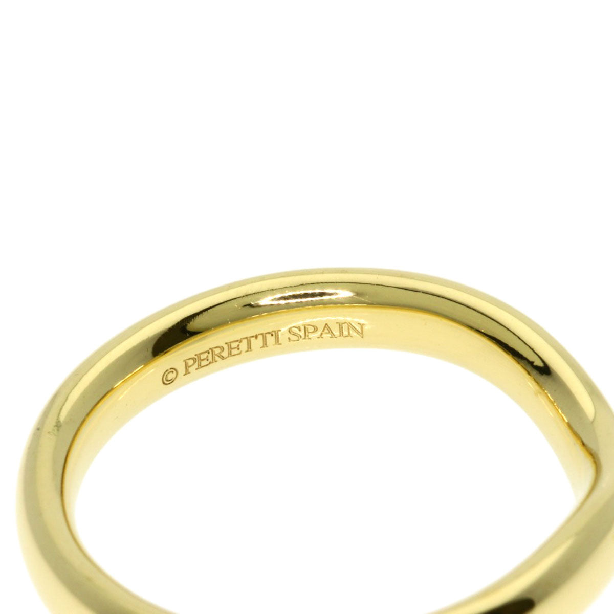 TIFFANY&Co. Curved band Ring K18 Yellow Gold Ladies [Used]