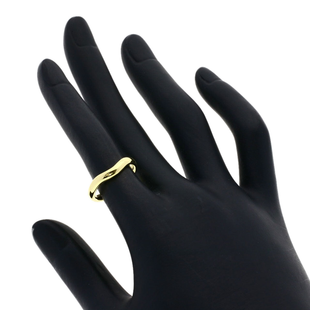 TIFFANY&Co. Curved band Ring K18 Yellow Gold Ladies [Used]