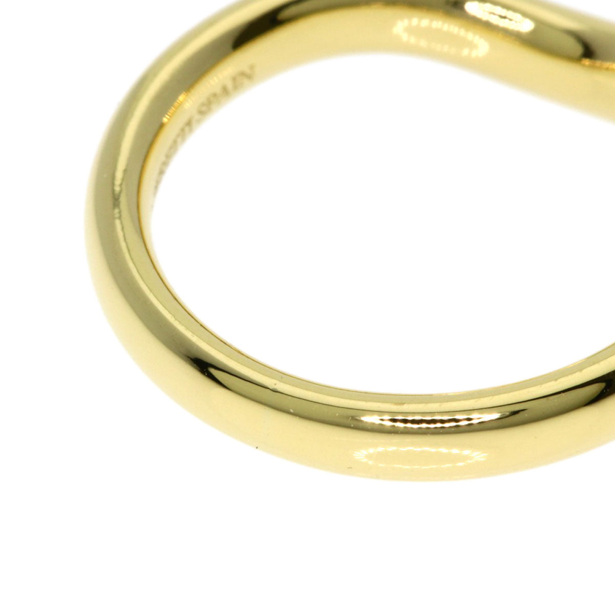 TIFFANY&Co. Curved band Ring K18 Yellow Gold Ladies [Used]