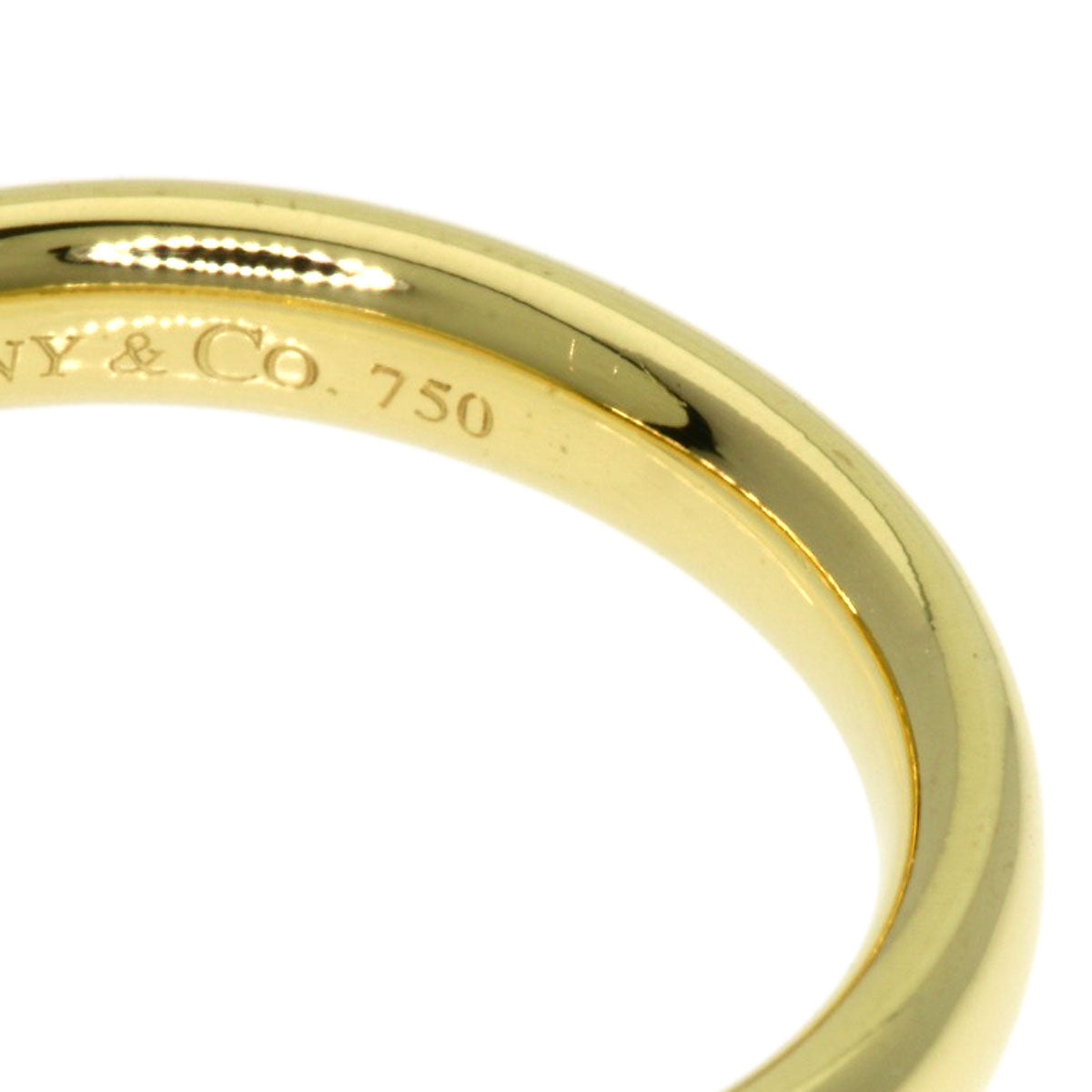 TIFFANY&Co. Curved band Ring K18 Yellow Gold Ladies [Used]