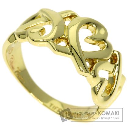 TIFFANY&Co. Triple rubbing heart Ring K18 Yellow Gold Ladies [Used]