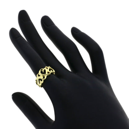 TIFFANY&Co. Triple rubbing heart Ring K18 Yellow Gold Ladies [Used]