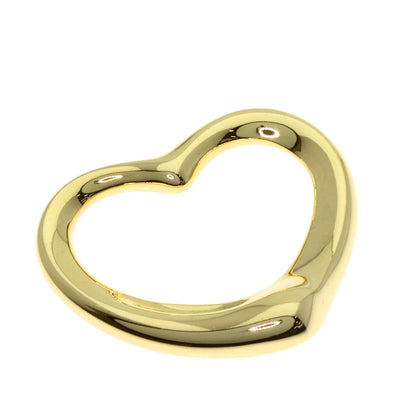 TIFFANY&Co. Open heart Pendant top K18 Yellow Gold Ladies [Used]