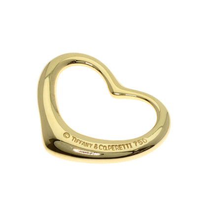 TIFFANY&Co. Open heart Pendant top K18 Yellow Gold Ladies [Used]