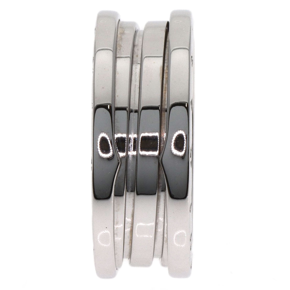 BVLGARI B.zero1 2 band #59 Ring K18 White Gold Ladies [Used]