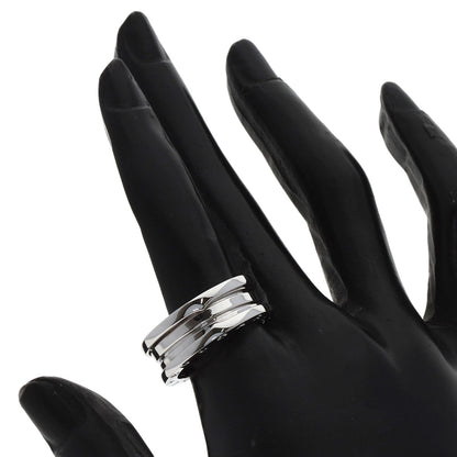 BVLGARI B.zero1 2 band #59 Ring K18 White Gold Ladies [Used]