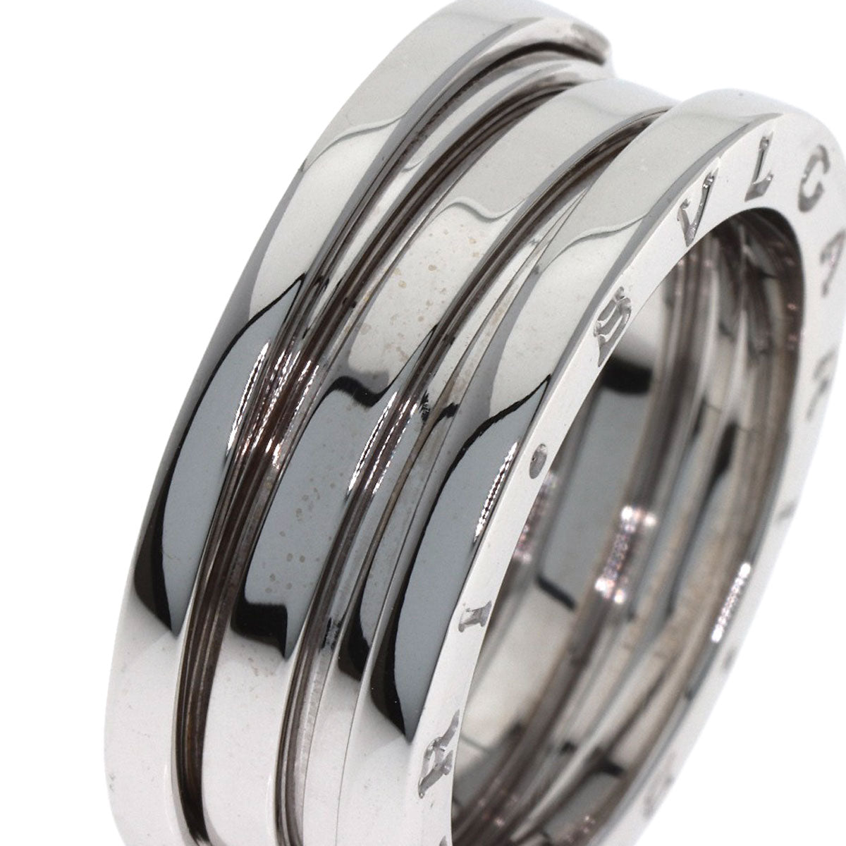 BVLGARI B.zero1 2 band #59 Ring K18 White Gold Ladies [Used]