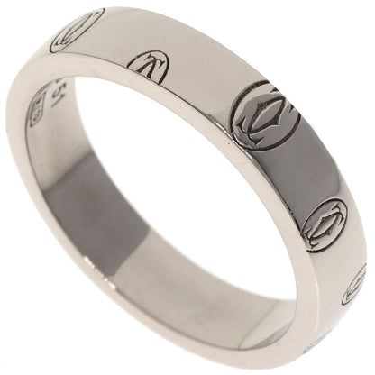 CARTIER Happy Birthday #51 Ring K18 White Gold Ladies [Used]