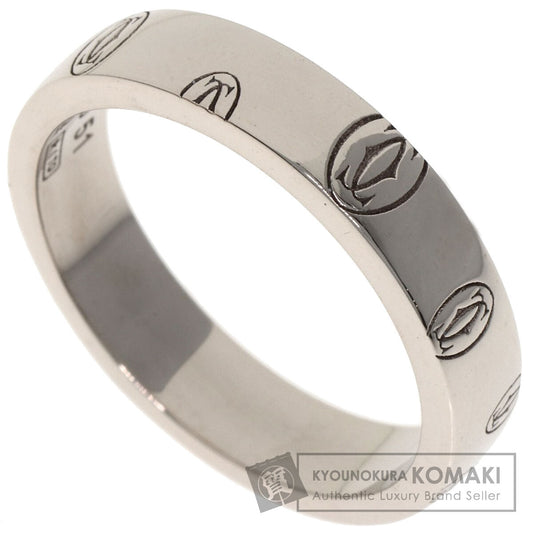 CARTIER Happy Birthday #51 Ring K18 White Gold Ladies [Used]