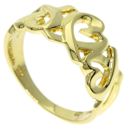 TIFFANY&Co. Triple rubbing heart Ring K18 Yellow Gold Ladies [Used]