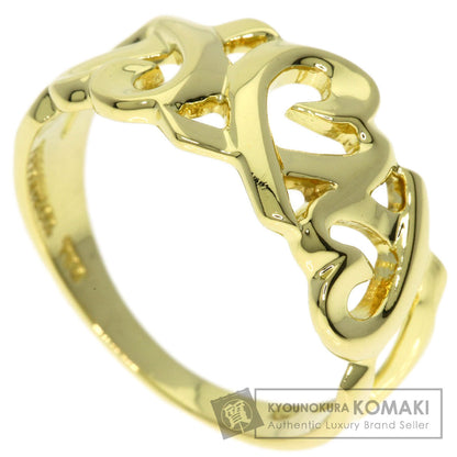 TIFFANY&Co. Triple rubbing heart Ring K18 Yellow Gold Ladies [Used]