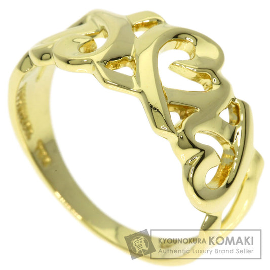TIFFANY&Co. Triple rubbing heart Ring K18 Yellow Gold Ladies [Used]