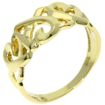 TIFFANY&Co. Triple rubbing heart Ring K18 Yellow Gold Ladies [Used]