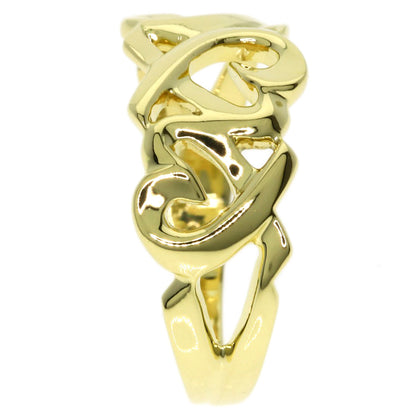 TIFFANY&Co. Triple rubbing heart Ring K18 Yellow Gold Ladies [Used]