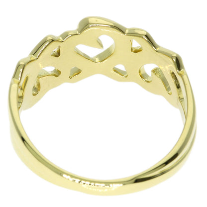TIFFANY&Co. Triple rubbing heart Ring K18 Yellow Gold Ladies [Used]