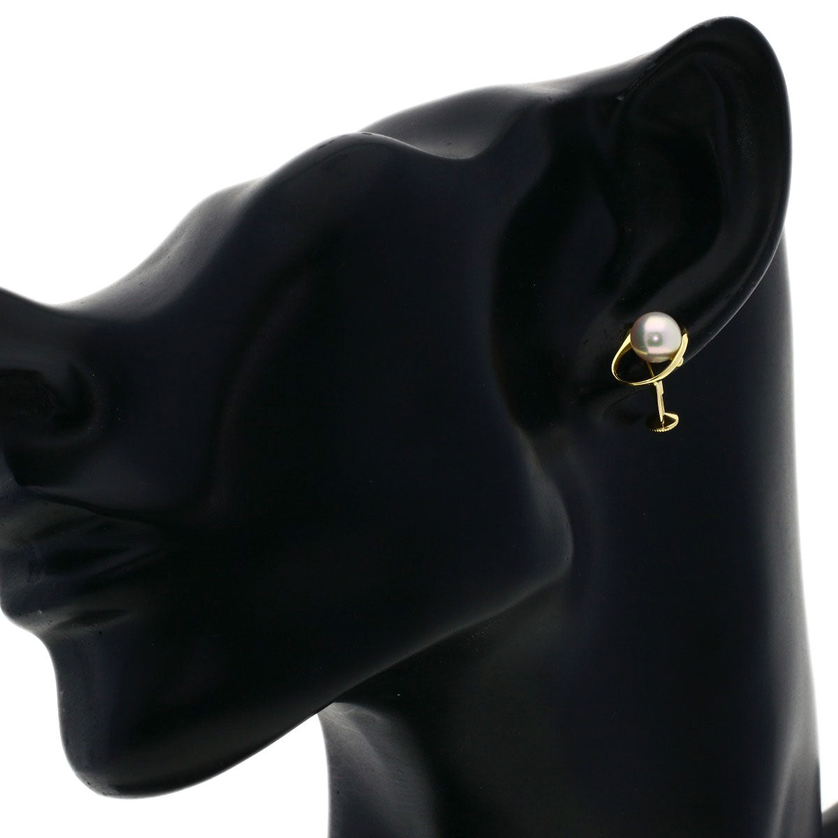 MIKIMOTO Pearl Pearl Earring K18 Yellow Gold Ladies [Used]