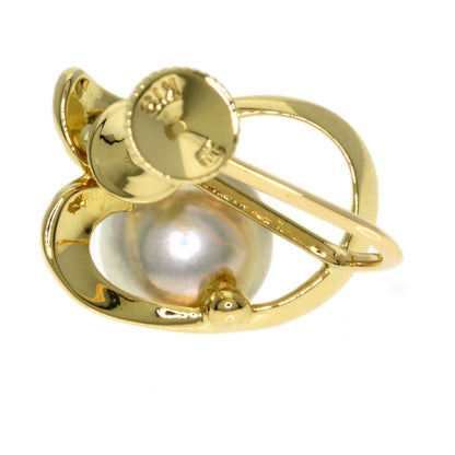 MIKIMOTO Pearl Pearl Earring K18 Yellow Gold Ladies [Used]