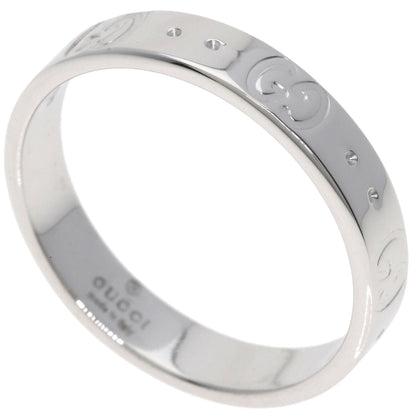GUCCI Icon Ring #17 Ring K18 White Gold Ladies [Used]