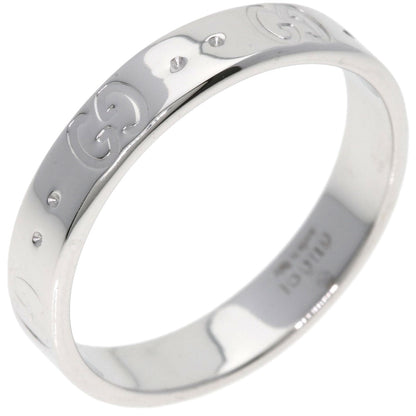 GUCCI Icon Ring #17 Ring K18 White Gold Ladies [Used]