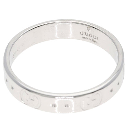 GUCCI Icon Ring #17 Ring K18 White Gold Ladies [Used]