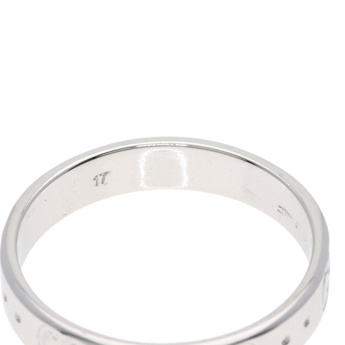 GUCCI Icon Ring #17 Ring K18 White Gold Ladies [Used]