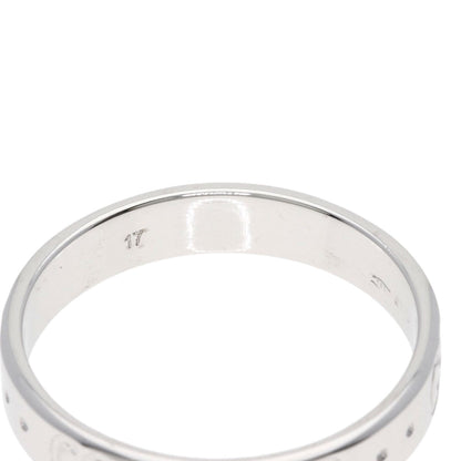 GUCCI Icon Ring #17 Ring K18 White Gold Ladies [Used]