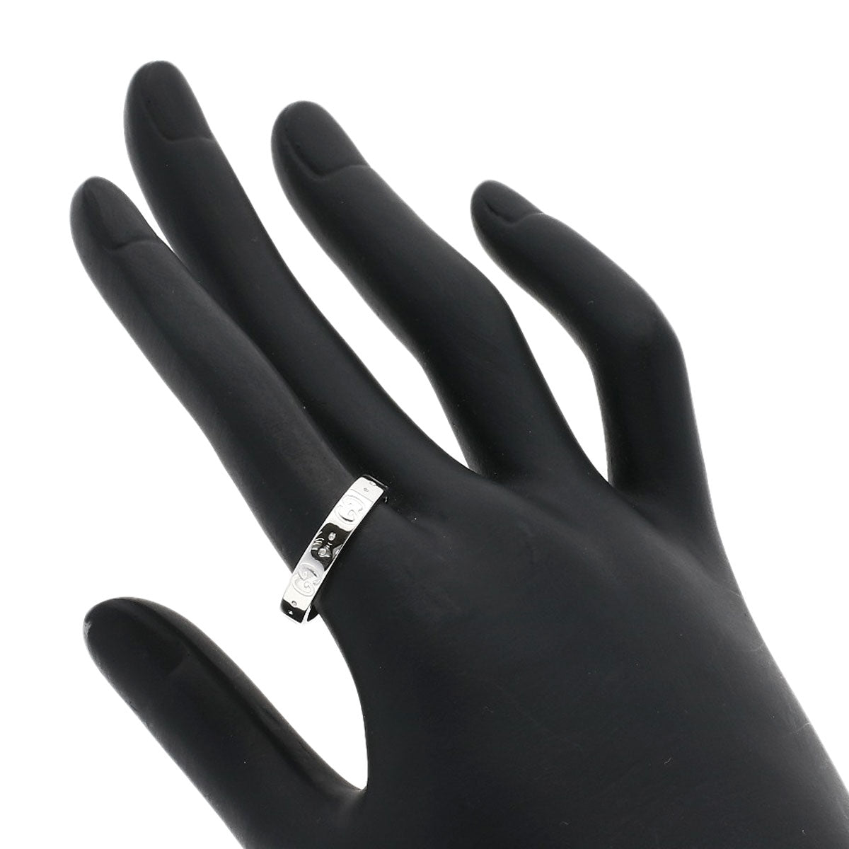 GUCCI Icon Ring #17 Ring K18 White Gold Ladies [Used]