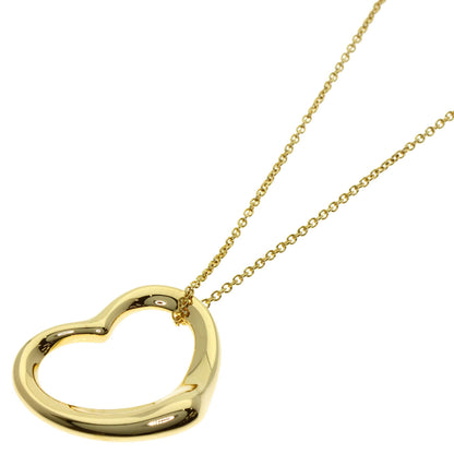 TIFFANY&Co. Open heart Necklace K18 Yellow Gold Ladies [Used]