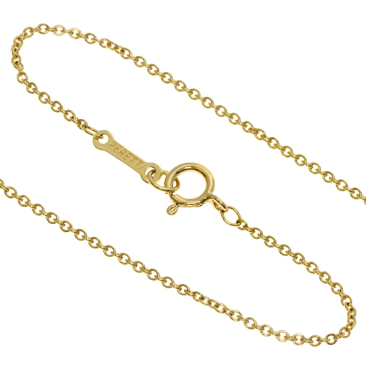 TIFFANY&Co. Open heart Necklace K18 Yellow Gold Ladies [Used]