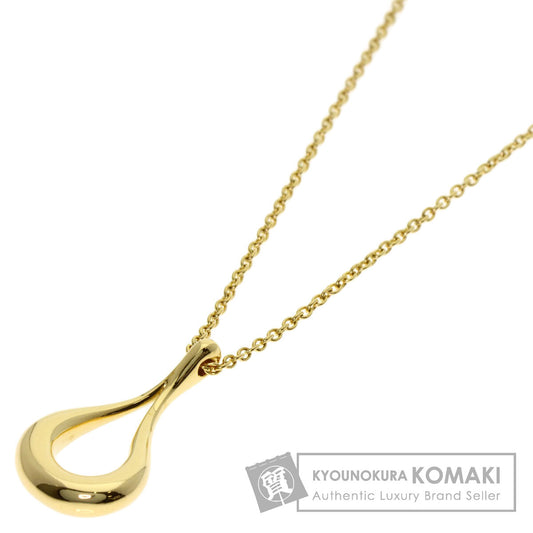 TIFFANY&Co. Open teardrop Necklace K18 Yellow Gold Ladies [Used]