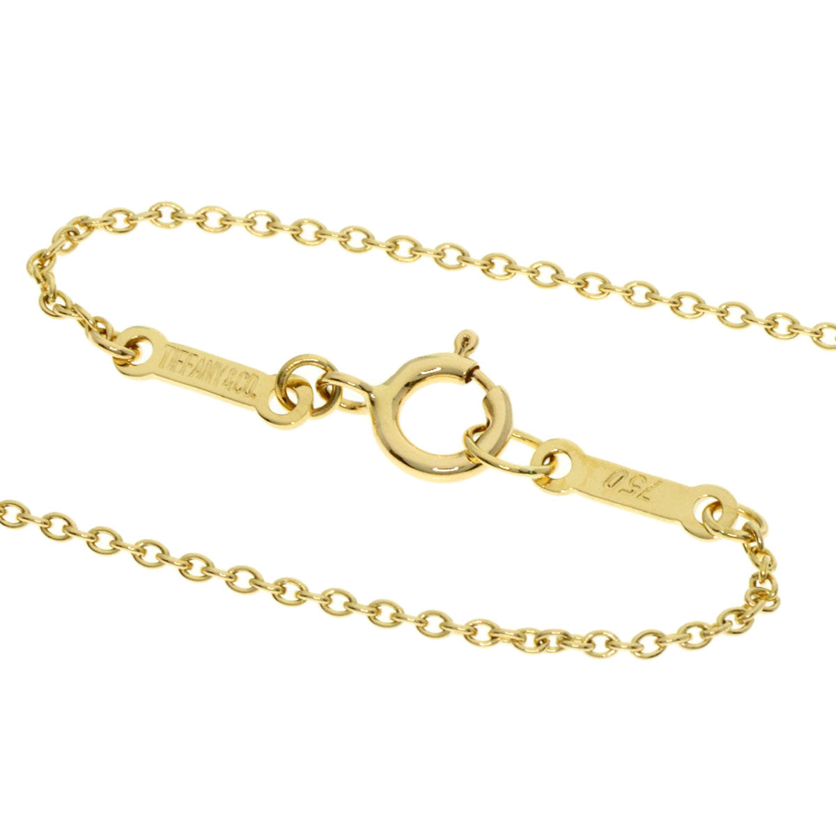 TIFFANY&Co. Open teardrop Necklace K18 Yellow Gold Ladies [Used]