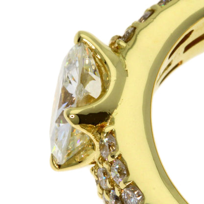 1.018ct Diamond Ring K18 Yellow Gold 6g　Ladies