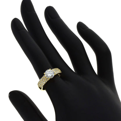 1.018ct Diamond Ring K18 Yellow Gold 6g　Ladies